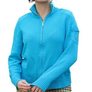Ralph Lauren Blue Women's Zip-Up Cardigan Jacket